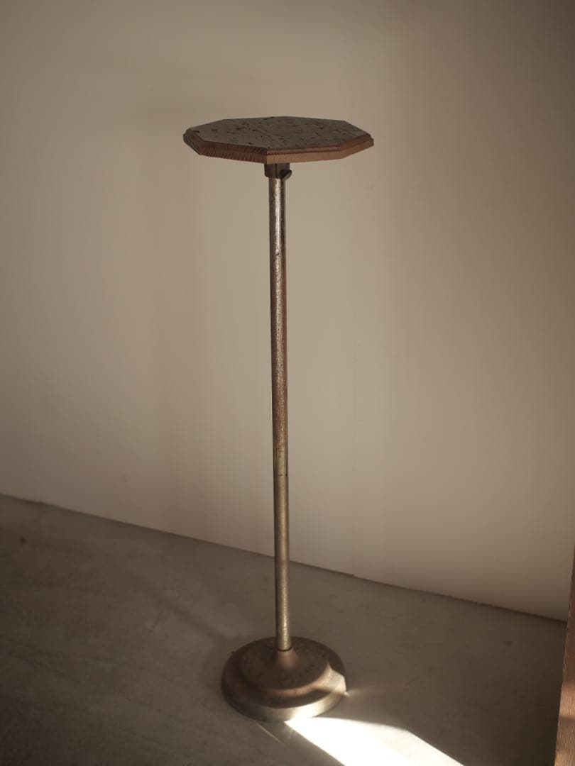 ②ハイテーブル　テーブル　机　花台　台　古家具　古道具　アンティーク　昭和レトロ