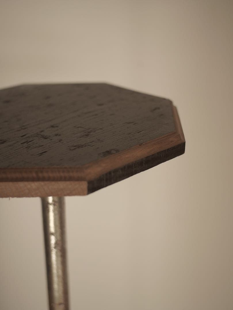 ②ハイテーブル　テーブル　机　花台　台　古家具　古道具　アンティーク　昭和レトロ