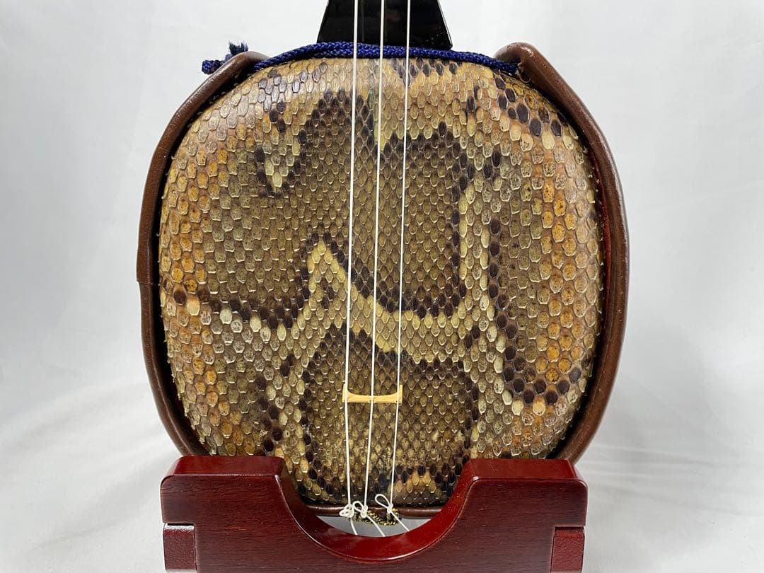 沖縄三線 本皮1枚張り 黒木系棹