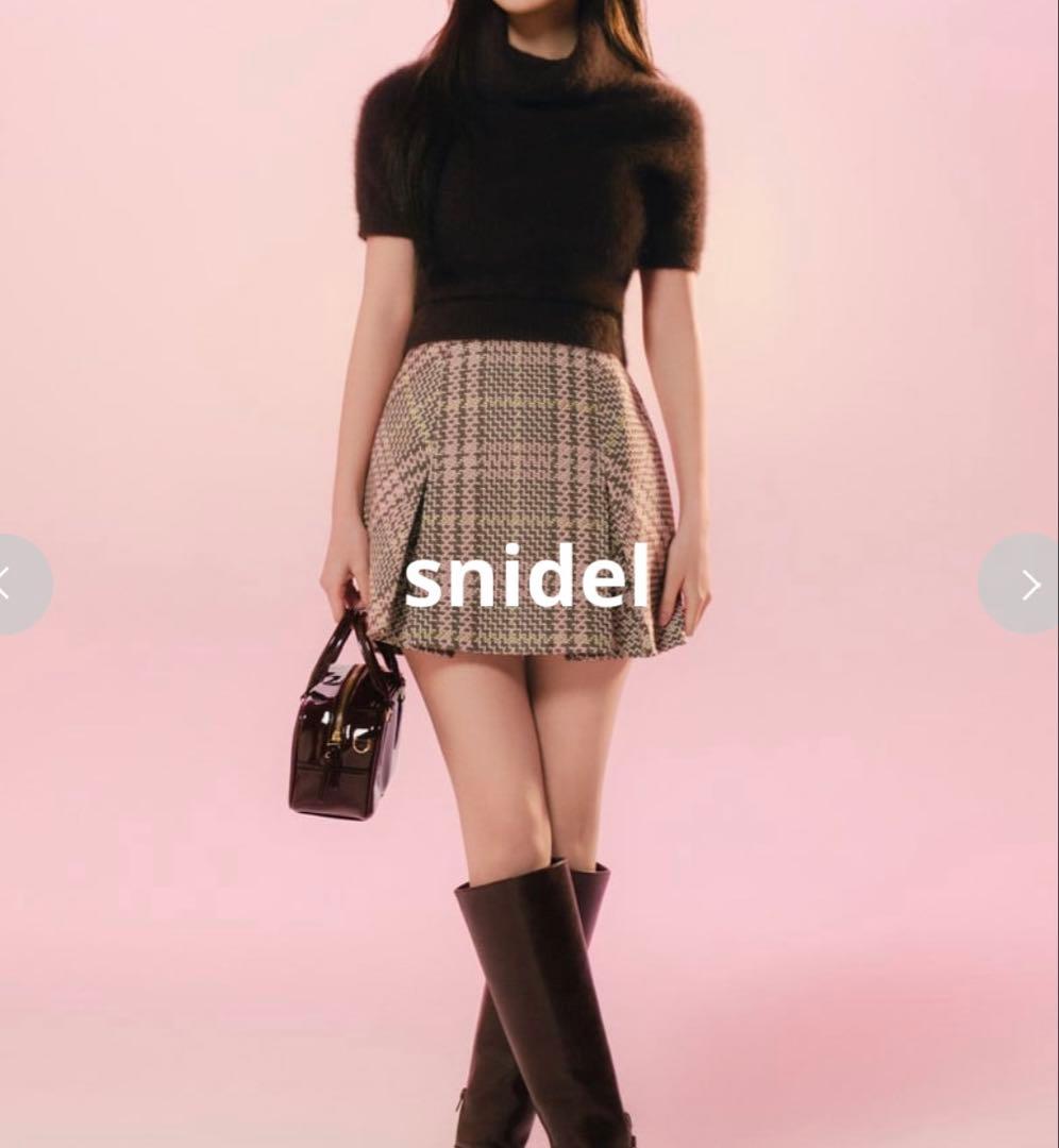 ४*♩様 ロービングチェックミニスカート【定価¥11,990】