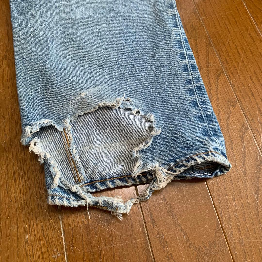 リーバイス 66後期 501 ボタン裏6 赤耳 ヴィンテージ デニム リペアなし