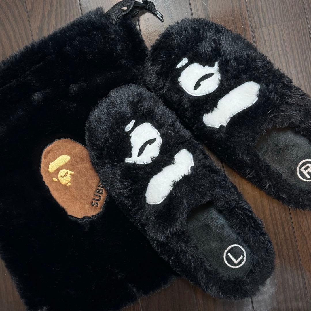 靴 BAPE x SUBU APE HEAD PUFFER SANDALS XL
