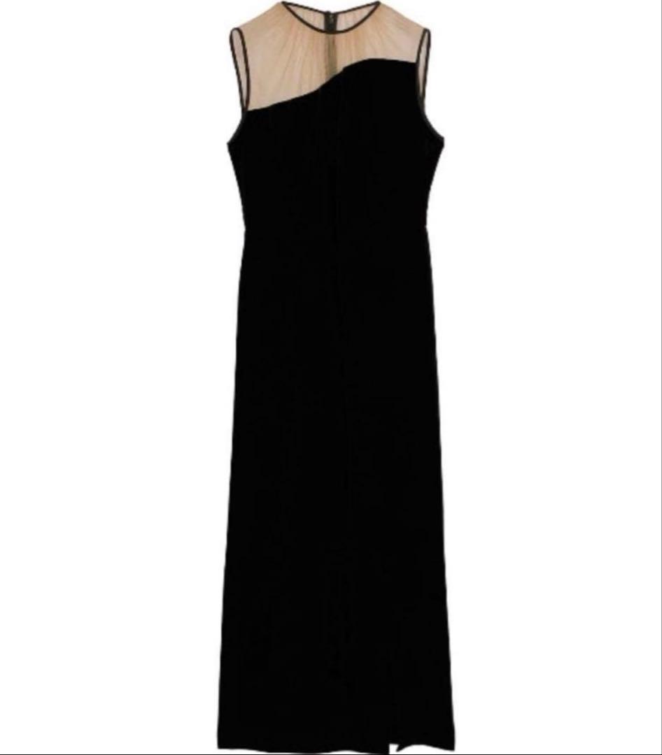 アメリ 2WAY CURVE VELOURS DRESS