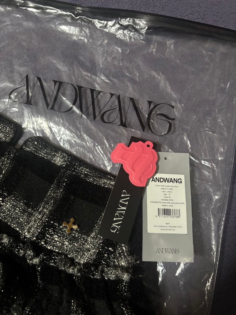 スカート ANDWANG Charm Frill Culotte Mini Skirt