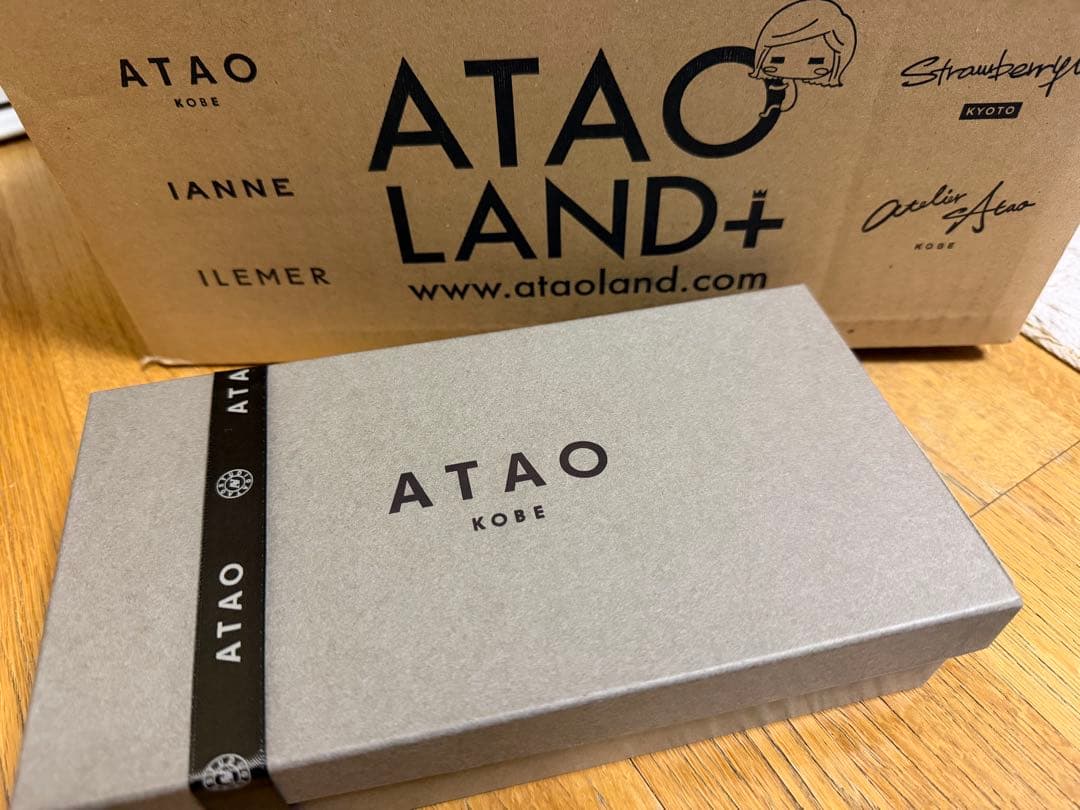 ATAO アタオ バティBatty トープ レザー長財布ショルダーバッグ新品福袋