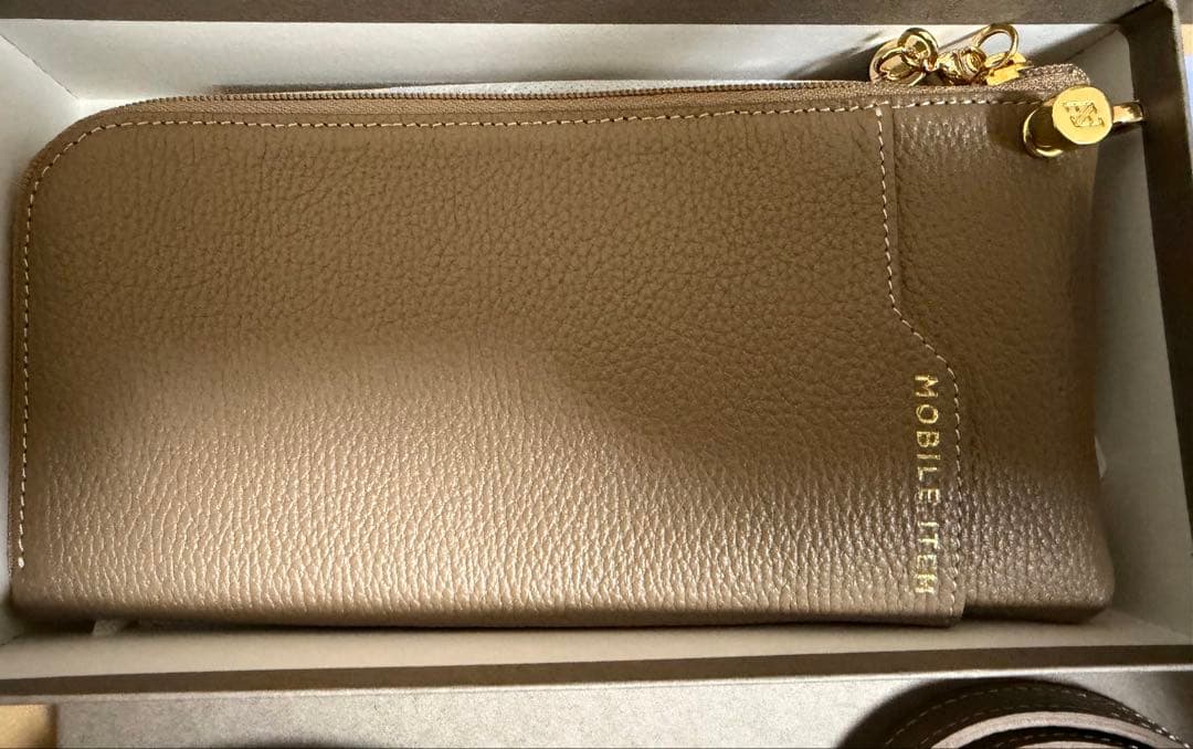 ATAO アタオ バティBatty トープ レザー長財布ショルダーバッグ新品福袋