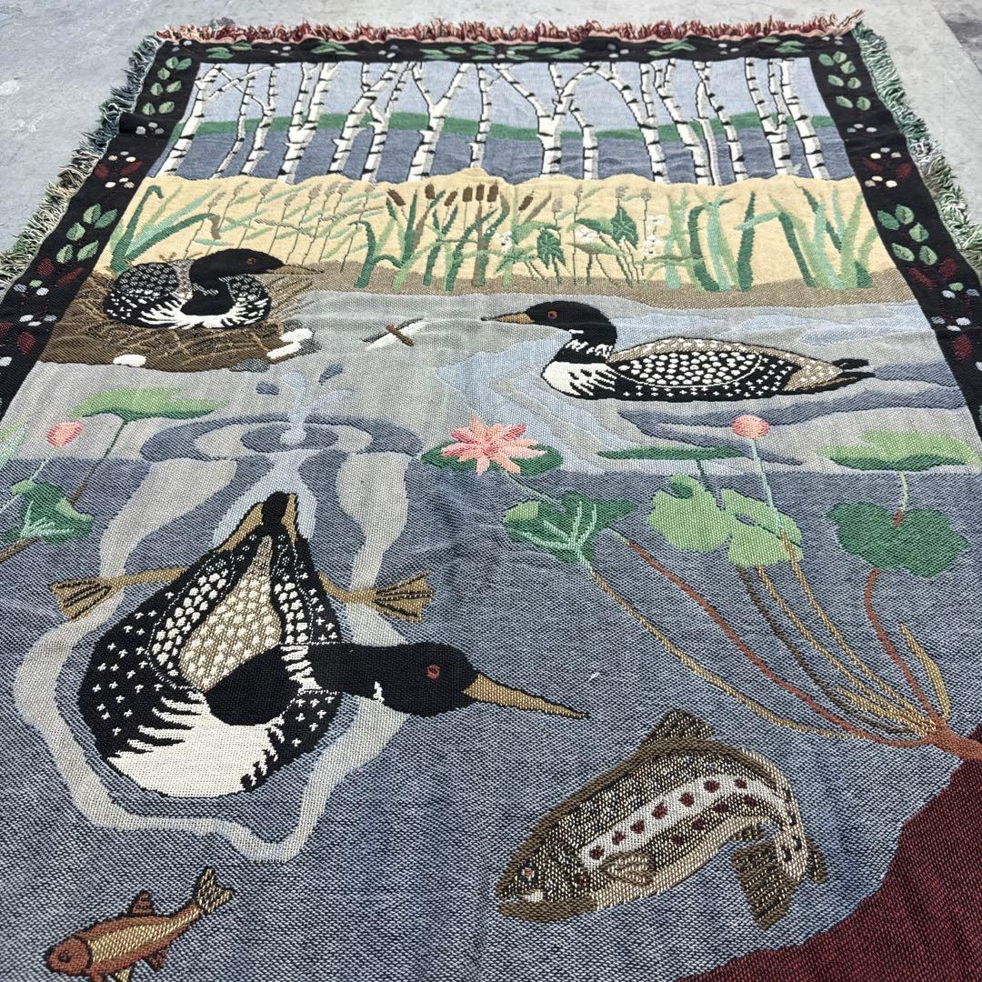 80年代LL Bean マルチカバー　ソファーカバー　ラグ 157x105