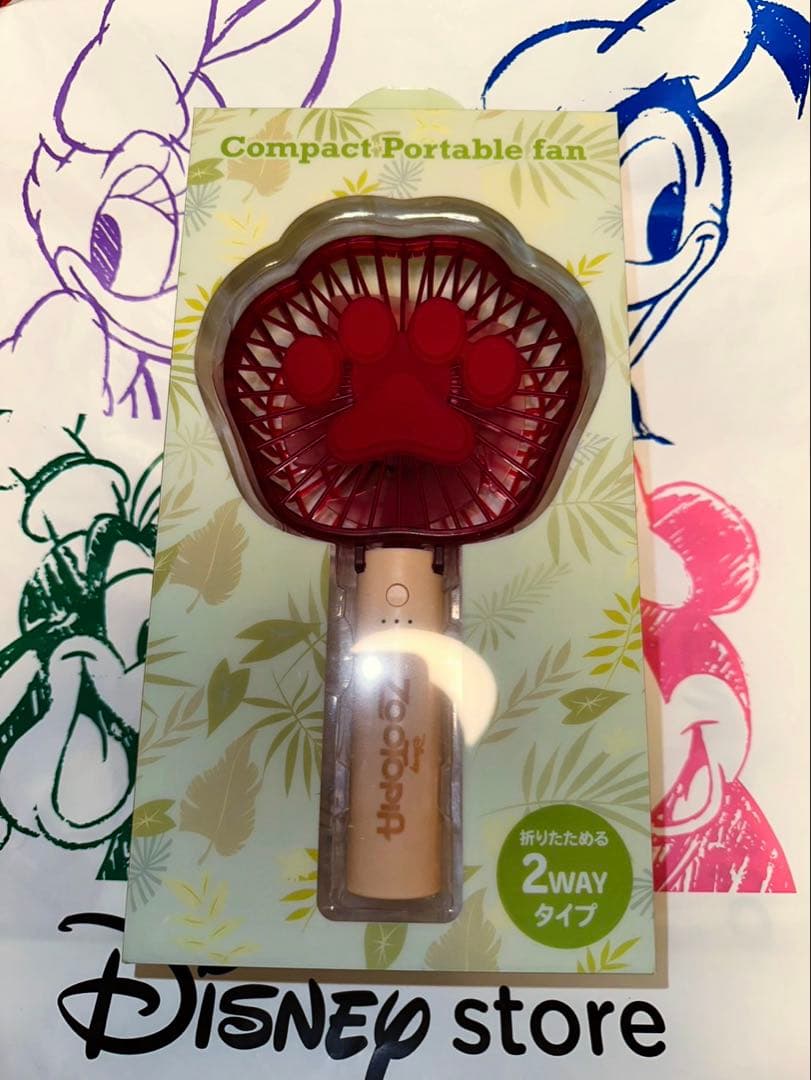 ⭐︎新品 ・未使用⭐︎　ズートピア ハンディファン　ディズニーストア　ニックワイルド