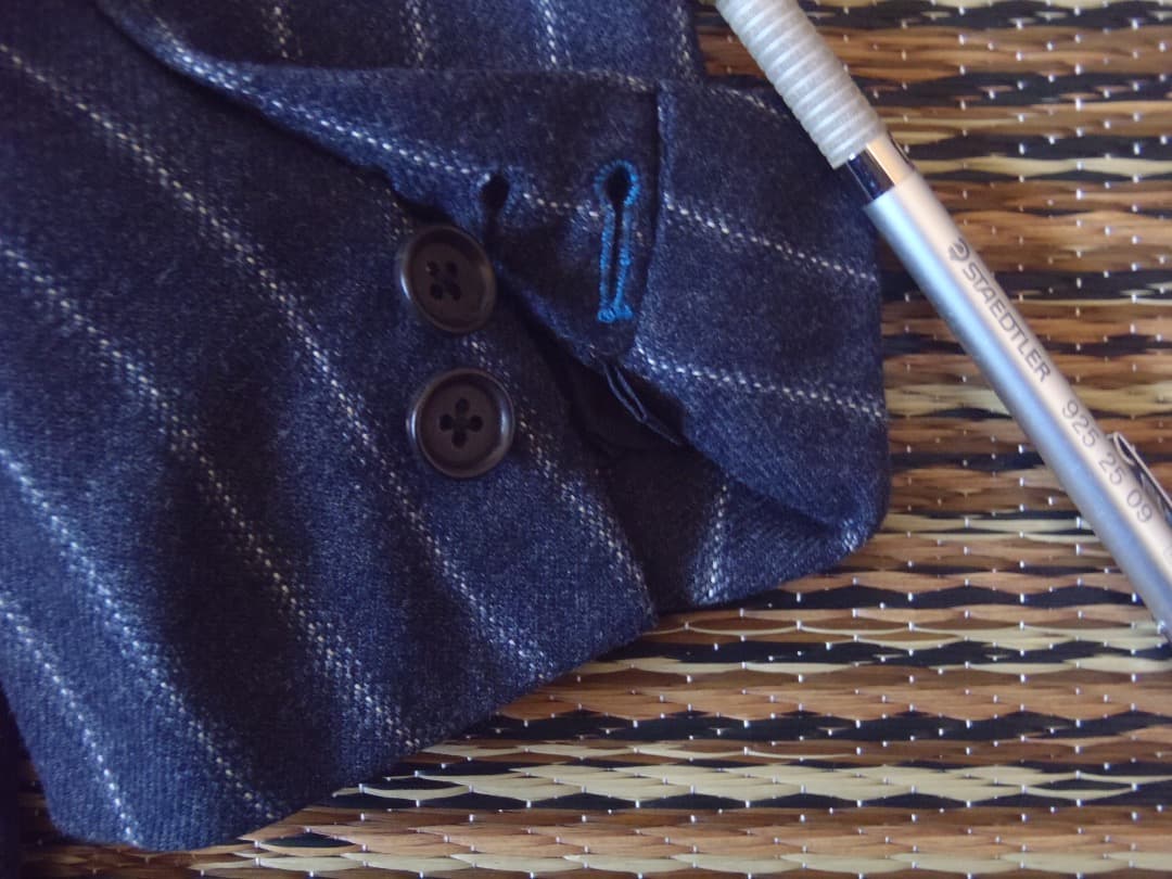 ISAIA イザイア カシミア混 ウール ジャケット ネイビー 46 Used