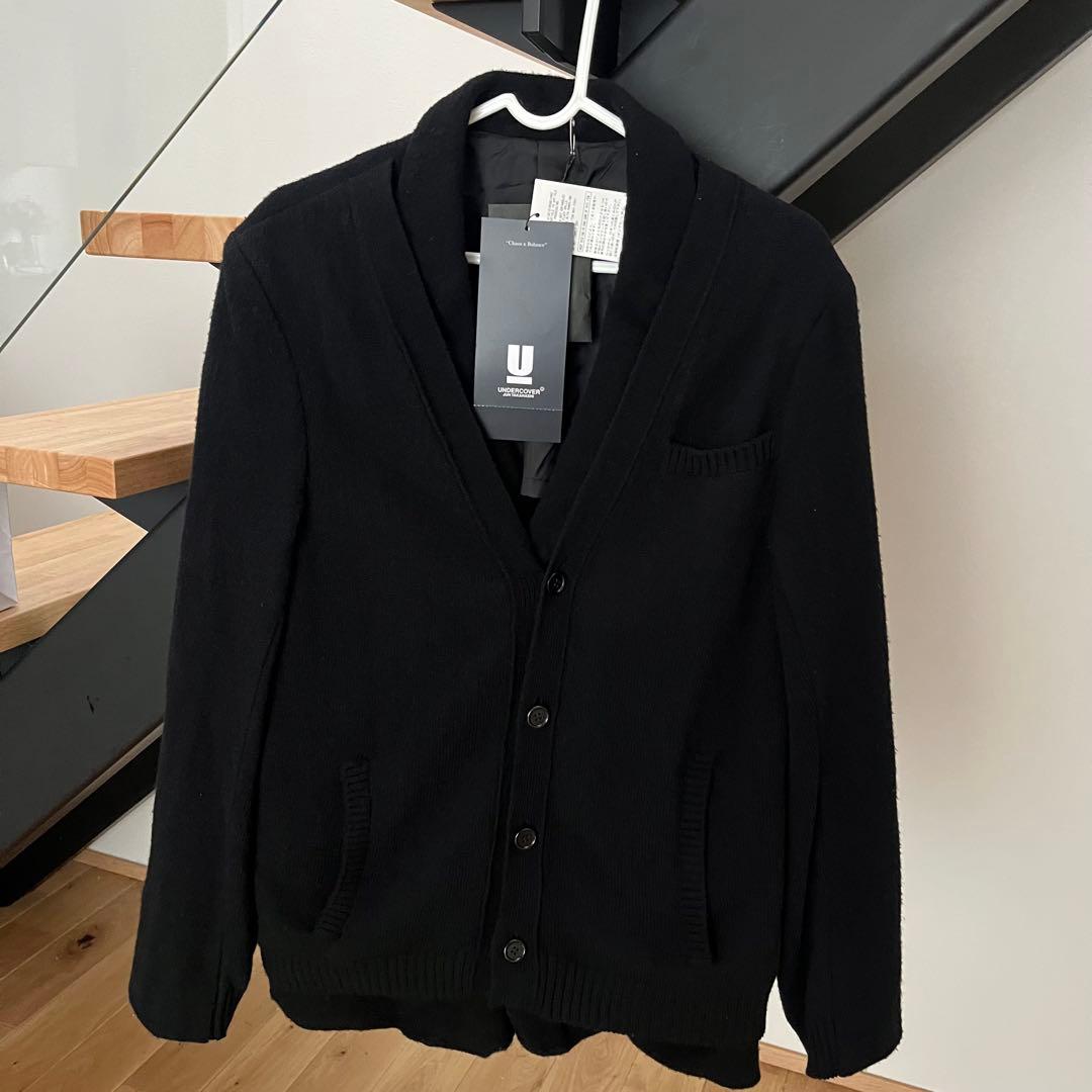 UNDERCOVER 21AWニットカーディガンMIX縮絨ウールジャケット