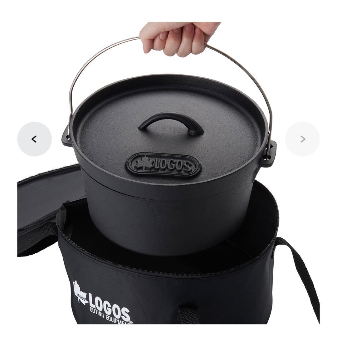ロゴス SLダッチオーブン 10インチ・ディープ バッグ付 No.8