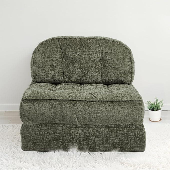 ブラック⭐️ソファーベッド 3WAY 折シェニールりたたみ シングル 40cm