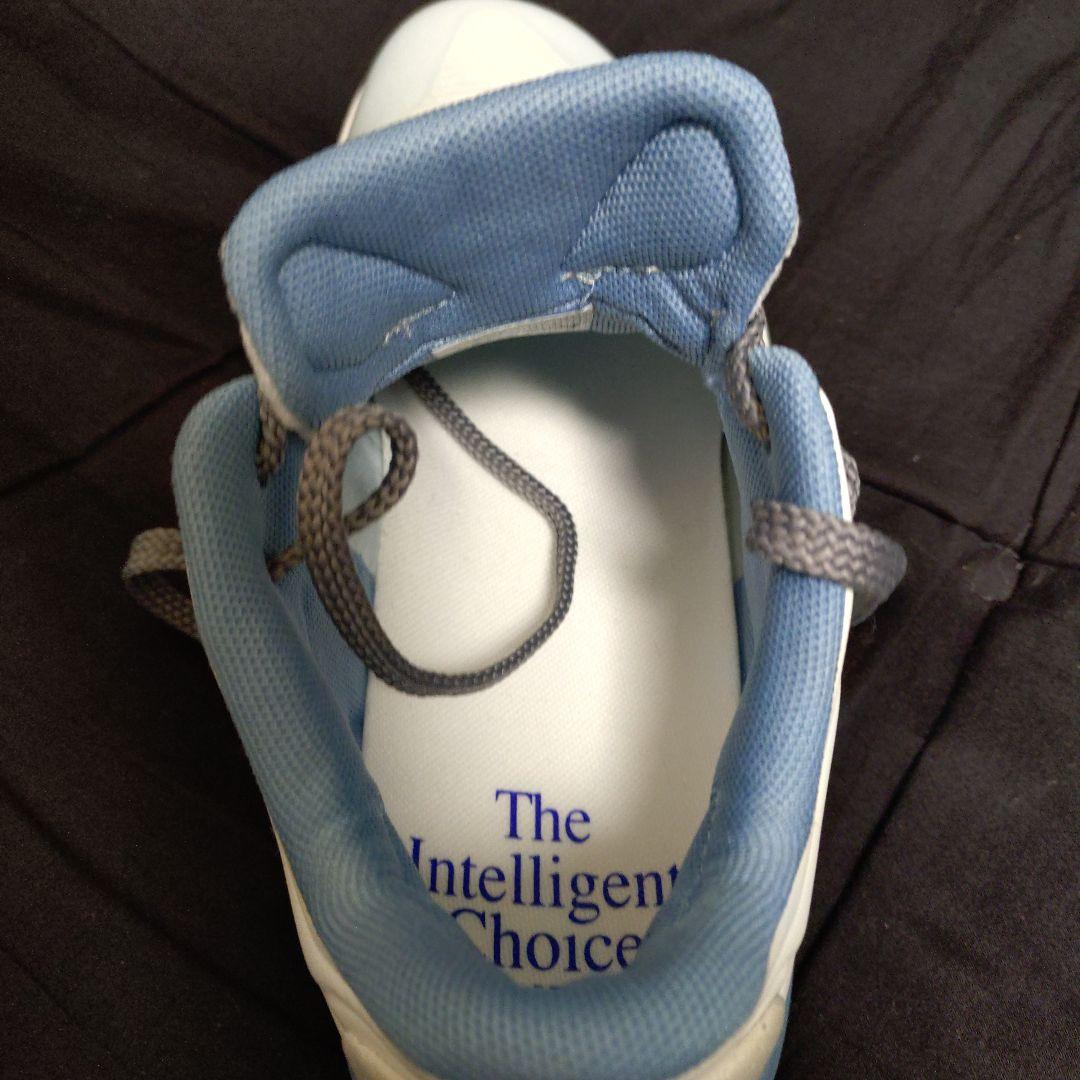 【27cm】New Balance バレーボールシューズ ※箱無し、グレーの紐付