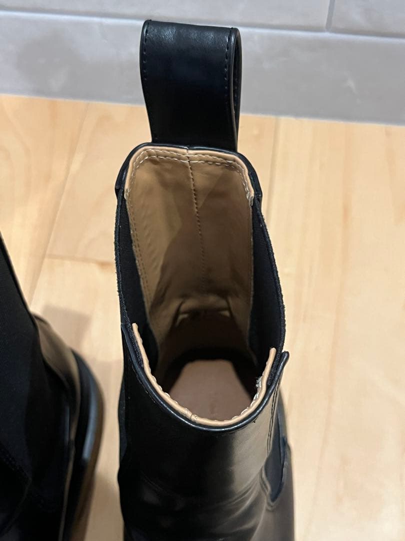 TODAYFUL Leather Middle Boots 38 サイドゴア