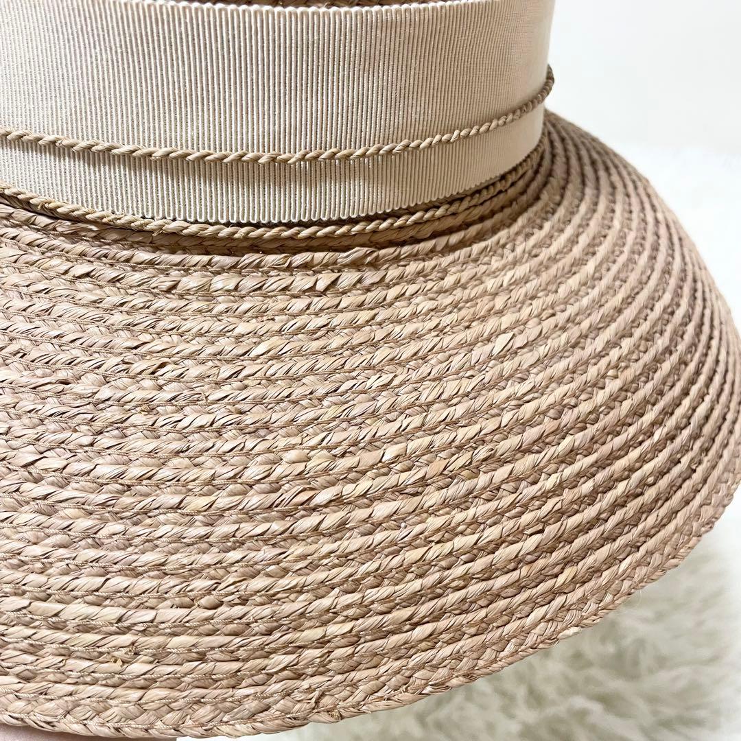 美品✨ヘレンカミンスキー　吉川ひなの着用 ニューポート　ラフィアハット　リボン