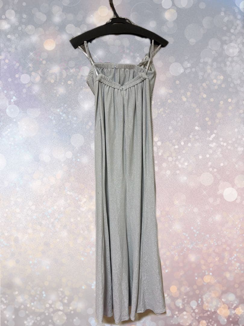 ジュエルズ キャミソールラメセットアップロングドレス