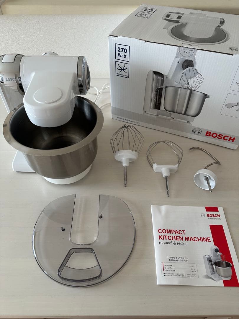 BOSCH コンパクトキッチンマシン 270W スタンドミキサー