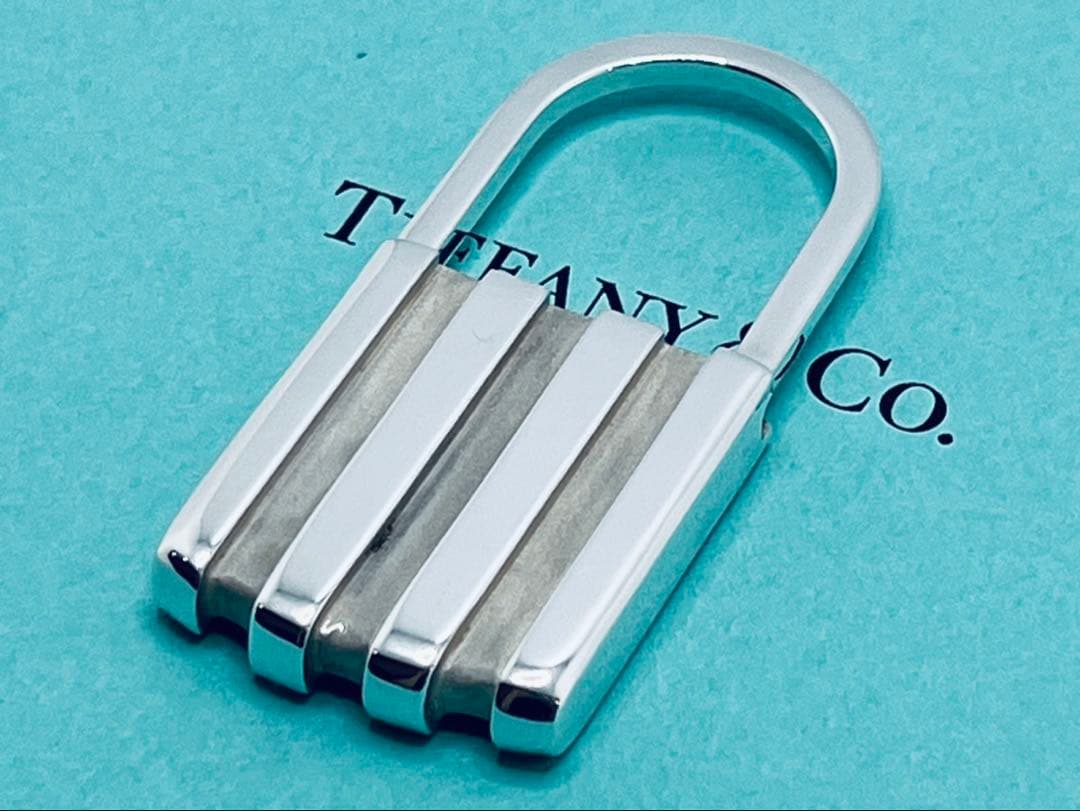 h447 希少　オールド　ティファニー　1995 キーリング　キーホルダー925