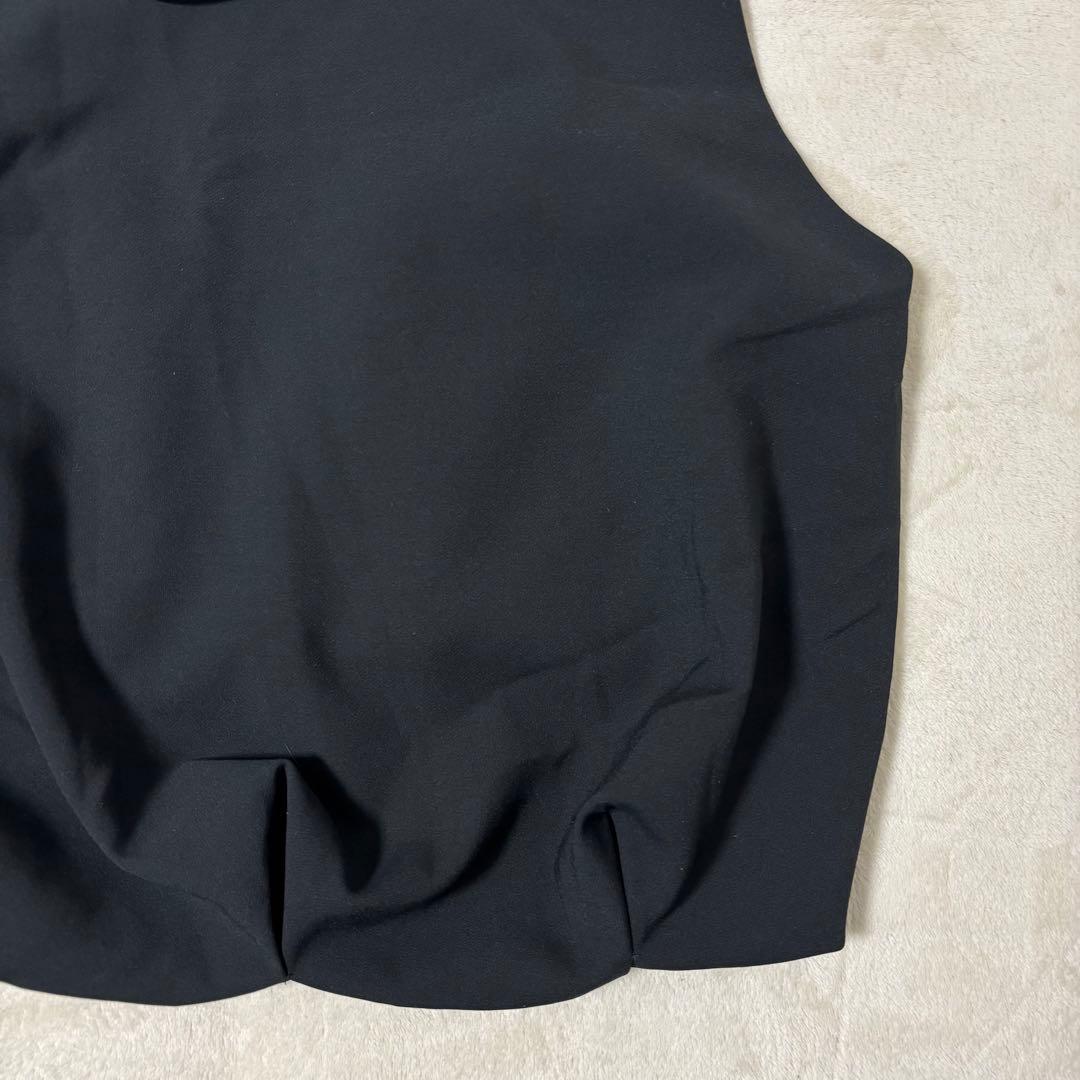 ZARA オーバーサイズボリュームベスト　ブラック