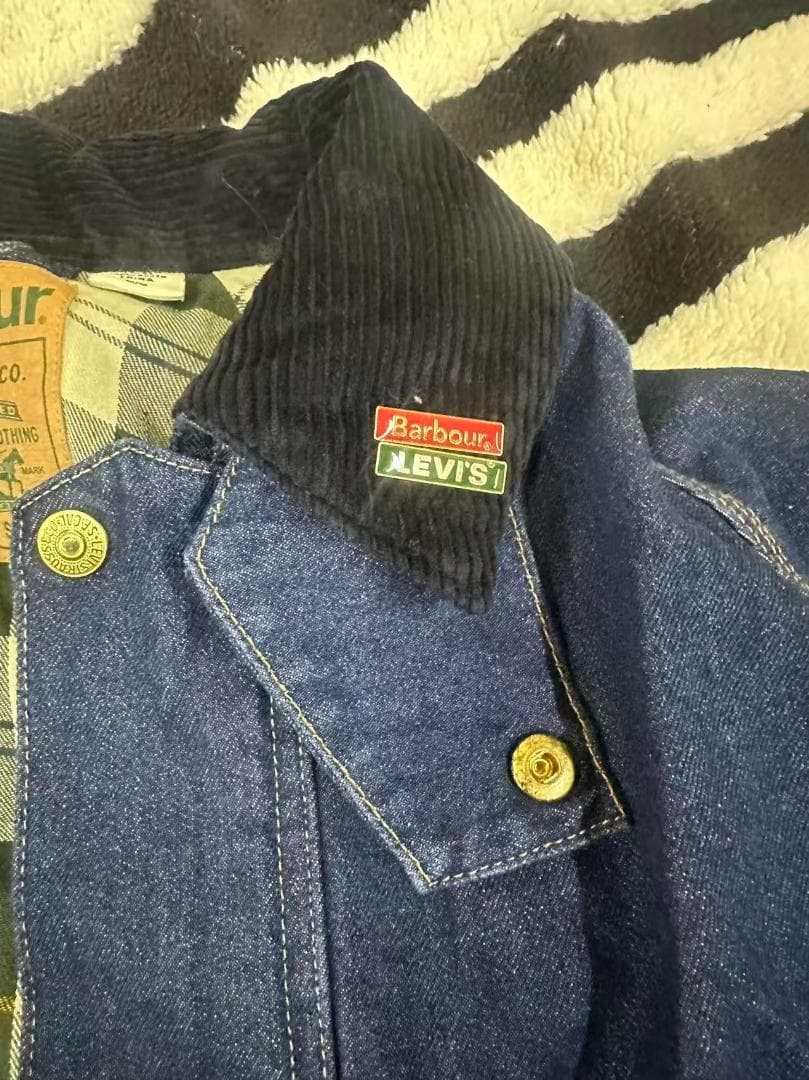 Barbour デニムカバーオール ネイビー