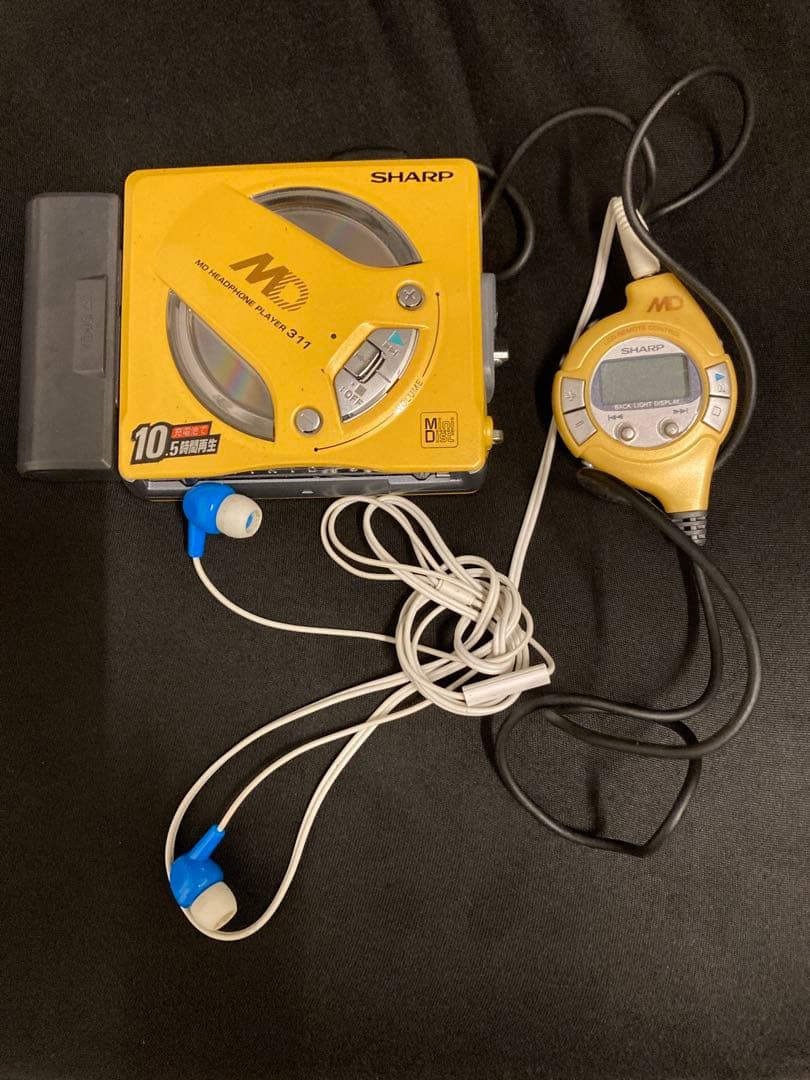 SHARP MD-SS311-Y MDヘッドホンプレーヤー イエロー