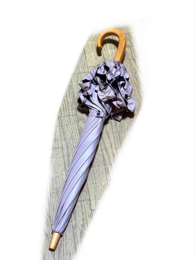 ピンク Sサイズ フリル付き日傘