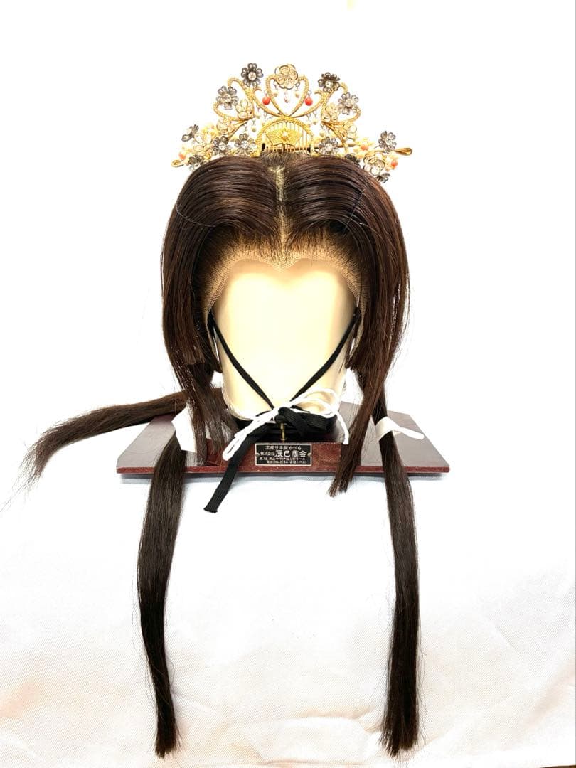 辰巳８号サイズ.ポニー、中古日本髪かつら、大衆演劇かつら、舞踊かつら、簪つき