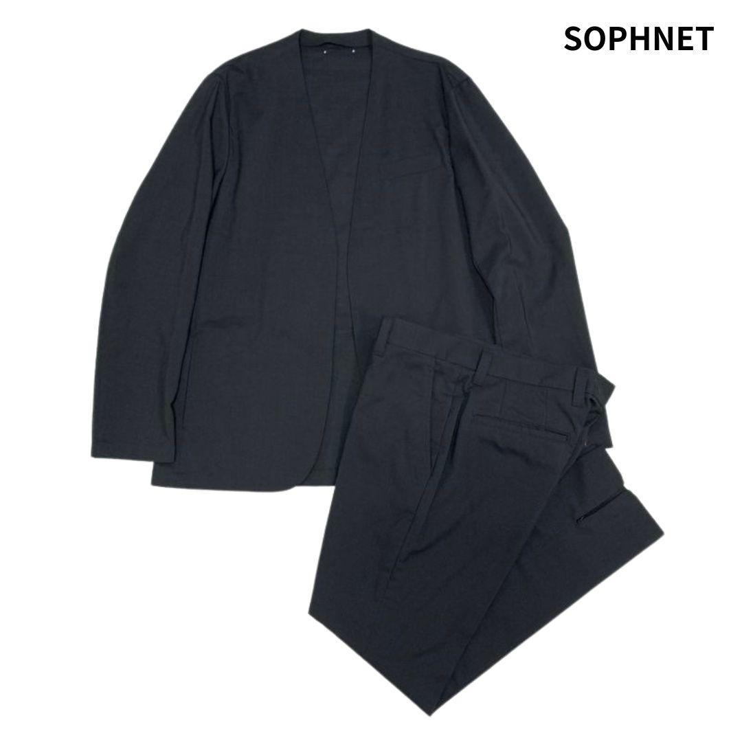 SOPHNET ソロテックス トロピカルウール ノーカラージャケット スラックス
