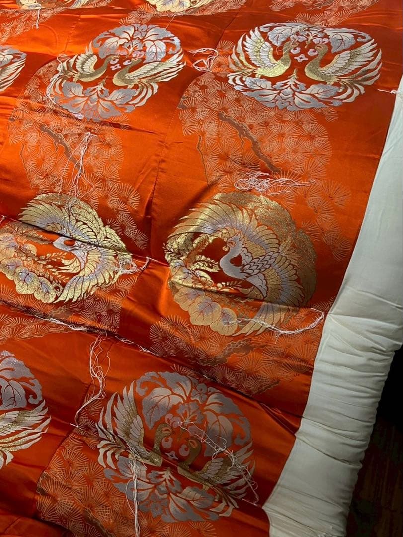 婚礼布団 昭和レトロ 当時物 インテリア 鶴