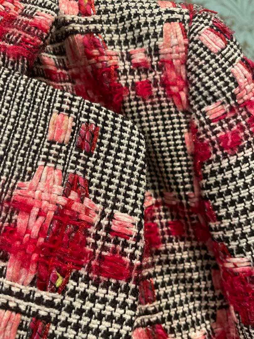 春服　RENA LANGE 華やぐ立体ツイードジャケット 卒業式　入学式