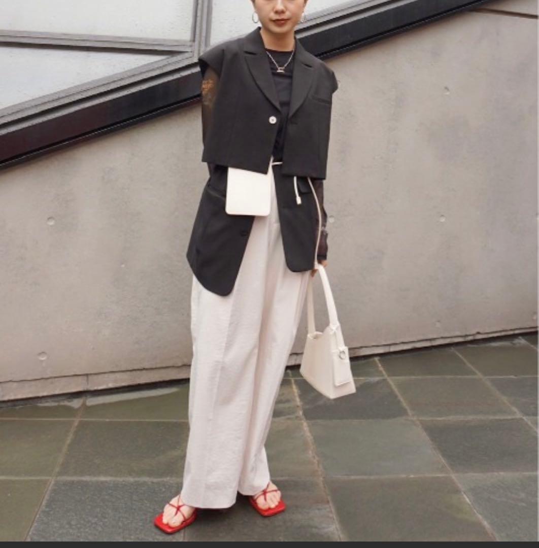 ameri 3WAY PIN TUCK LAYERED VEST2点SET❣️