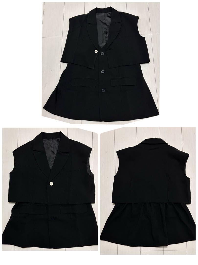 ameri 3WAY PIN TUCK LAYERED VEST2点SET❣️