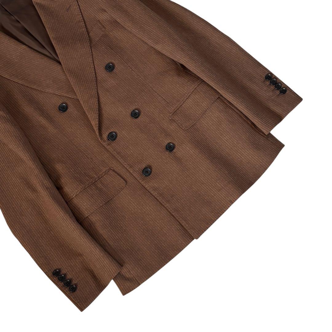 【極美品】スーツセレクト マルゾット ダブル セットアップ ブラウン Y5