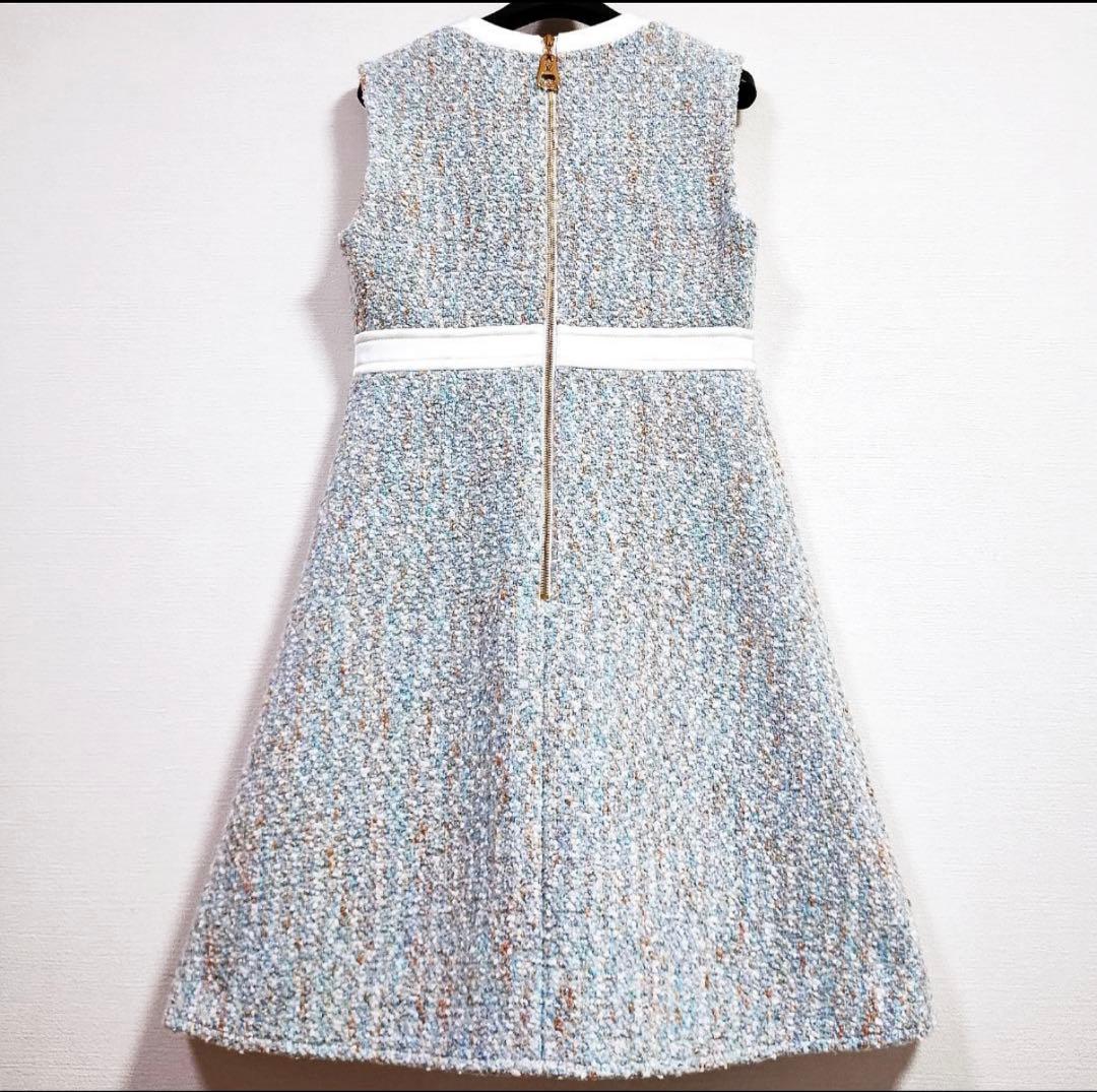 カ*シ様 極美品 LOUISVUITTON ツイード ワンピ 36 ひめかちゃん