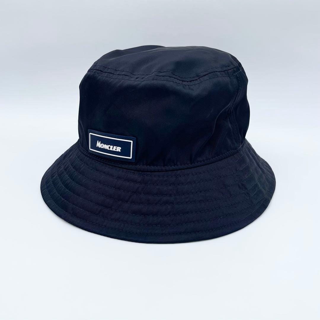【極美品】MONCLER モンクレール バケットハット ナイロン 紺 M