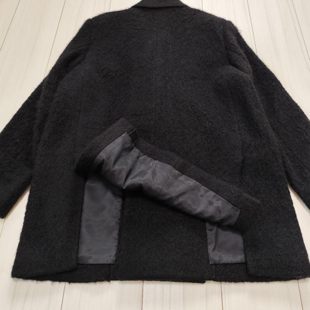 美品 MIESROHE シャギーダブルブレストジャケット ブラック サイズ1