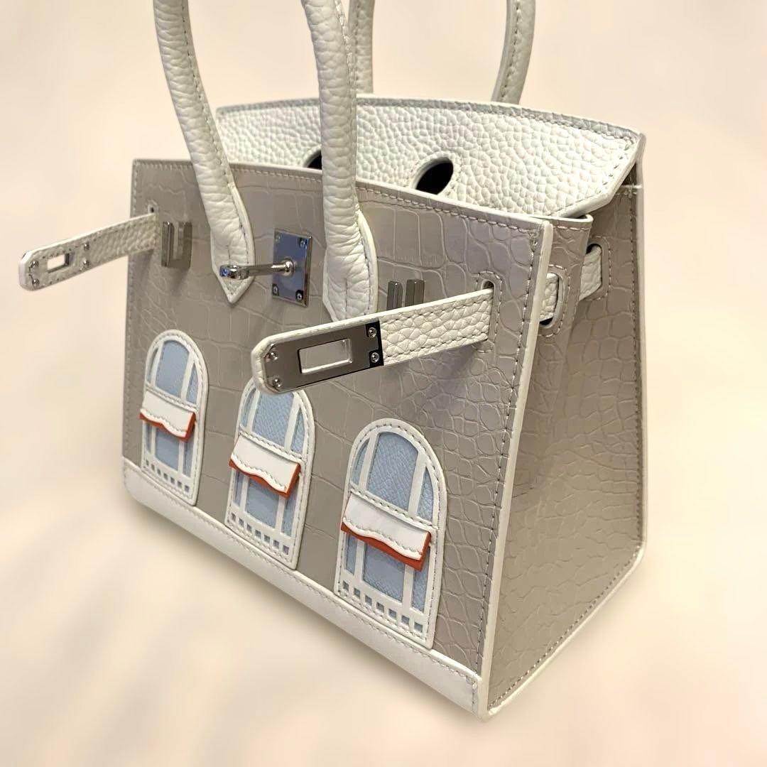 窓付きバッグ ホワイト20