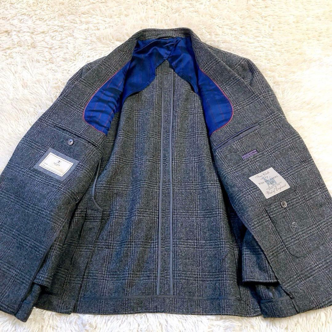 【FOX BROTHERS】HACKETT　テーラード　フランネル　チェックXL