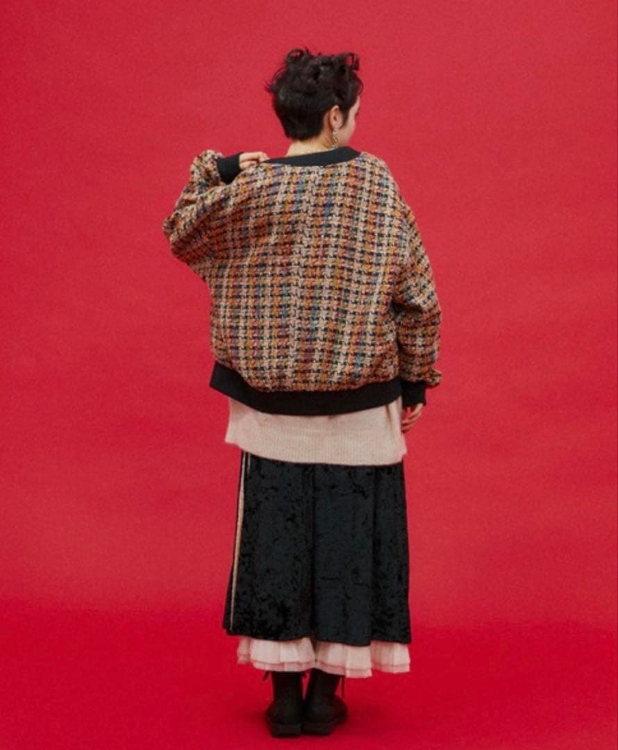 manana suert SPECIAL EDITION MIXツイードブルゾン