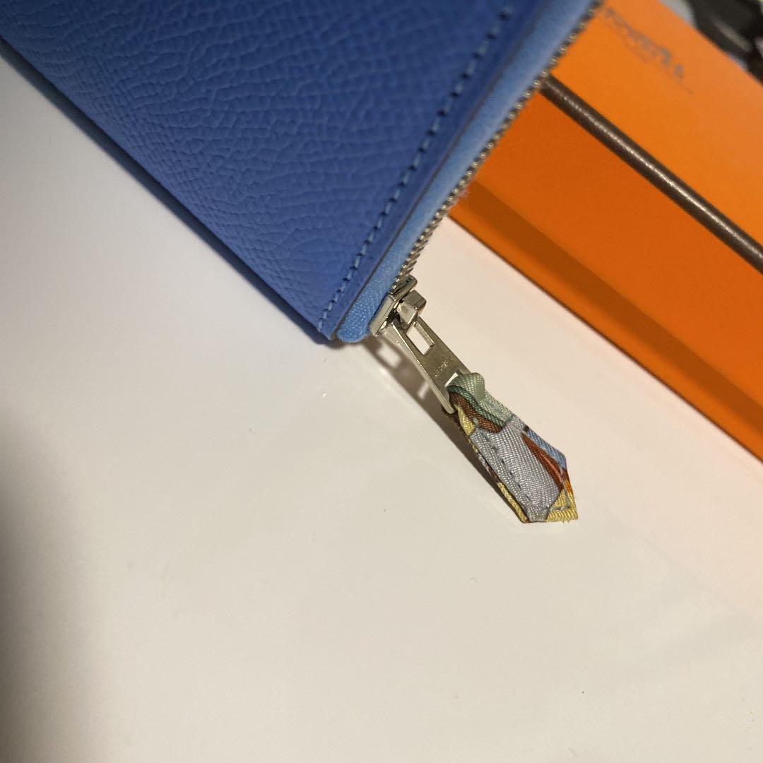 エルメス アザップ シルクイン 未使用 長財布 旧ファスナー 希少モデル