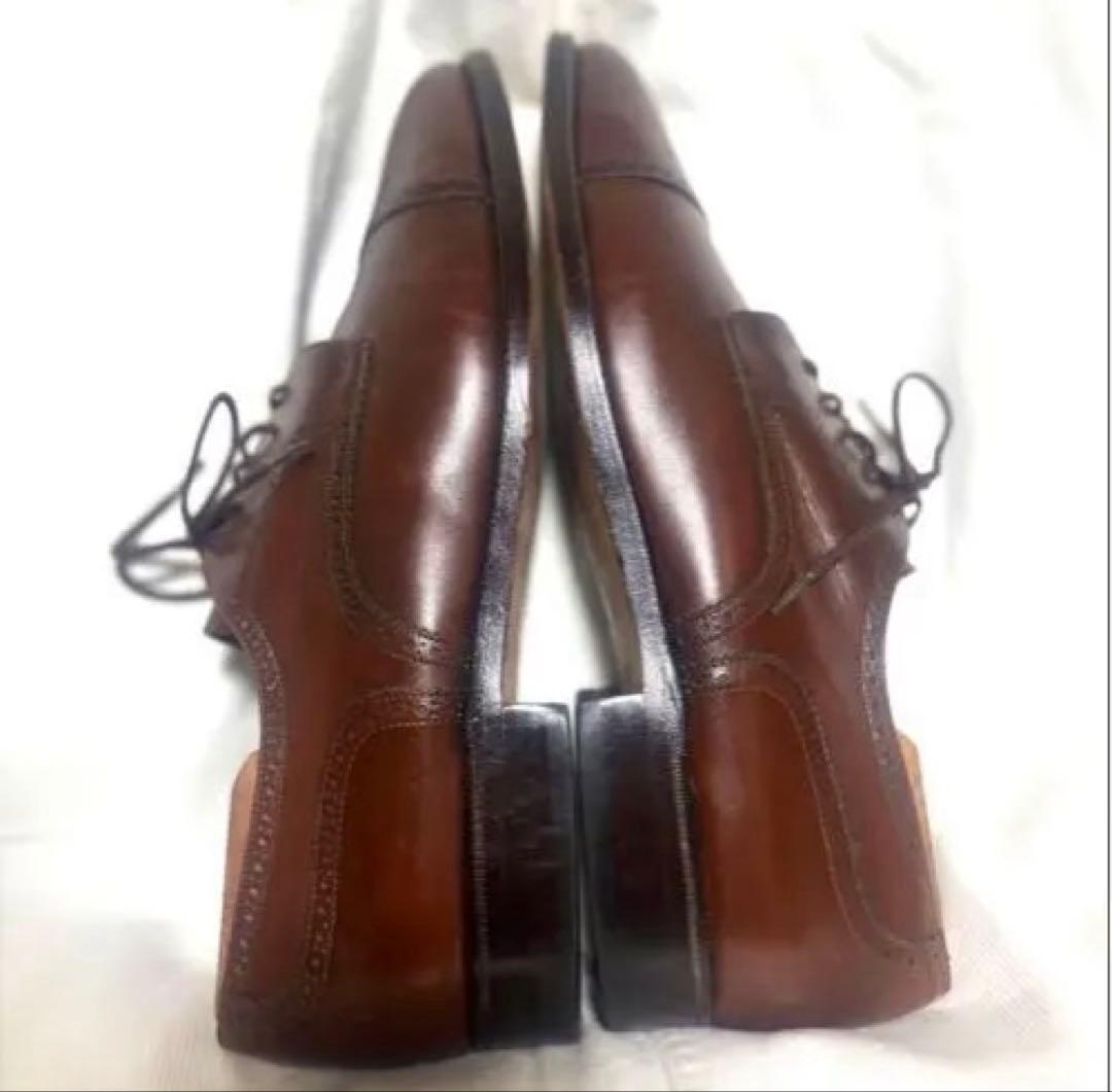 極上美品 高級 BALLY バリー レザー ストレートチップ　シューツリー付