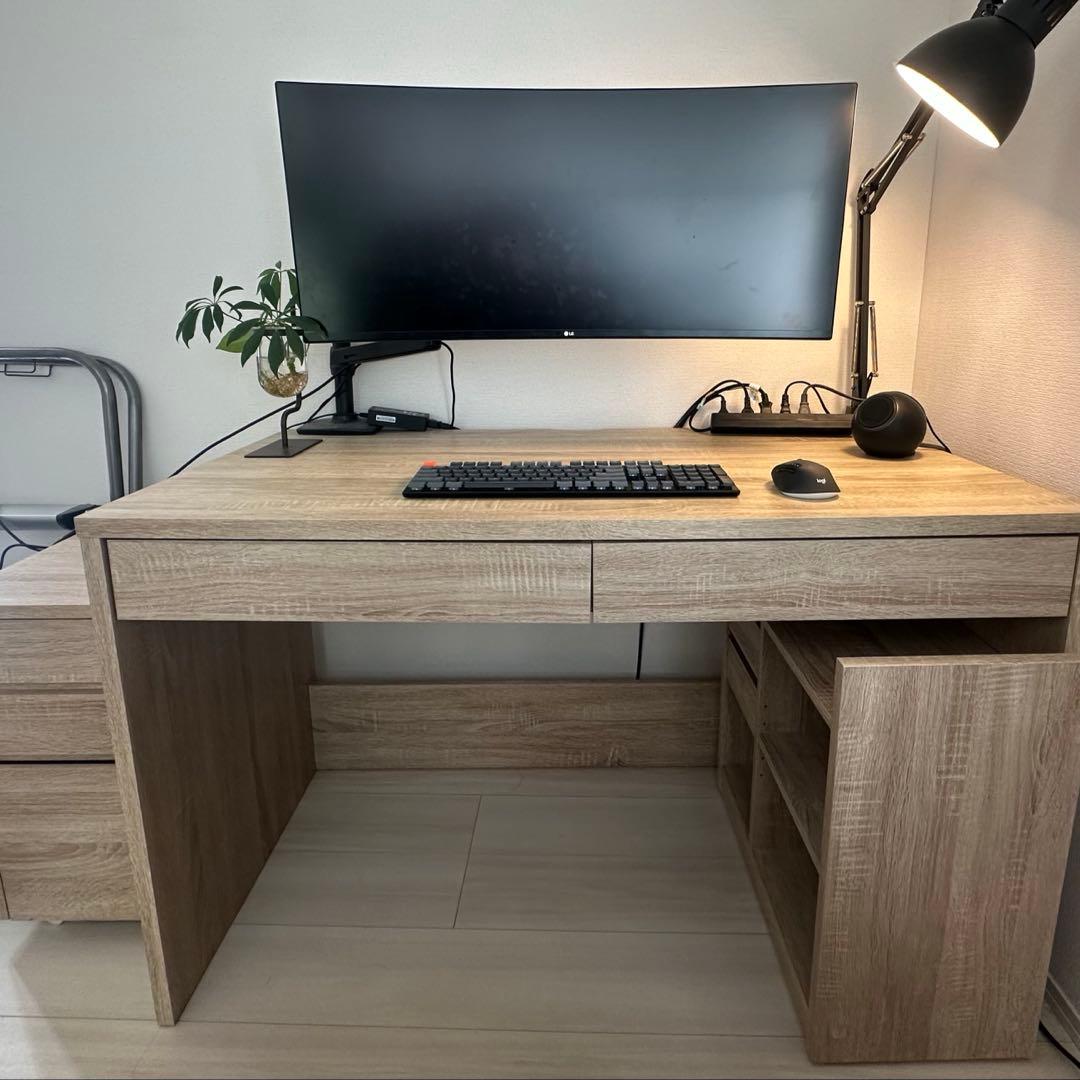 120cmh幅　PCデスク　ロウヤ　3点セット