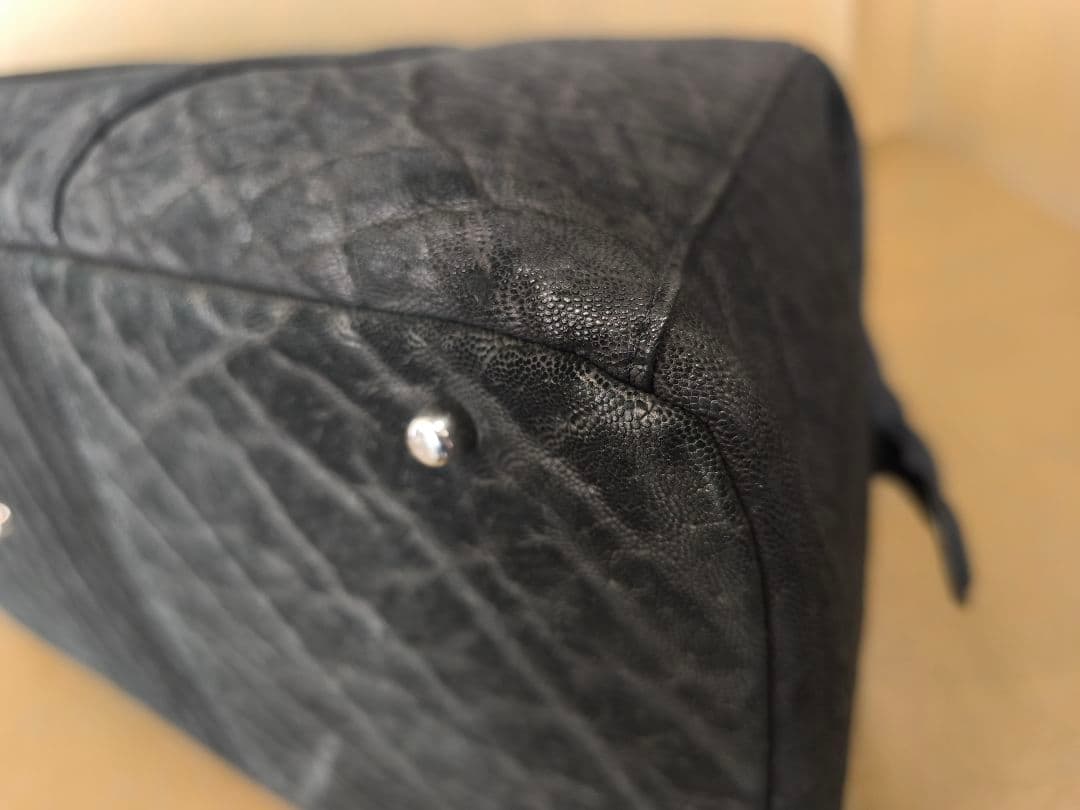 エレファントレザー/像革　ボストンバッグ