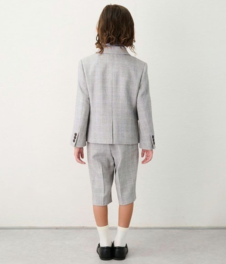 【新品未使用】プティマイン　男の子フォーマル　5点セット　グレー