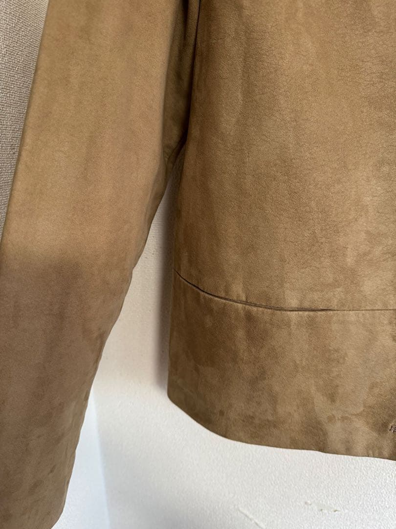 フォクシーFOXEYスエード衿毛皮付きジャケット 40