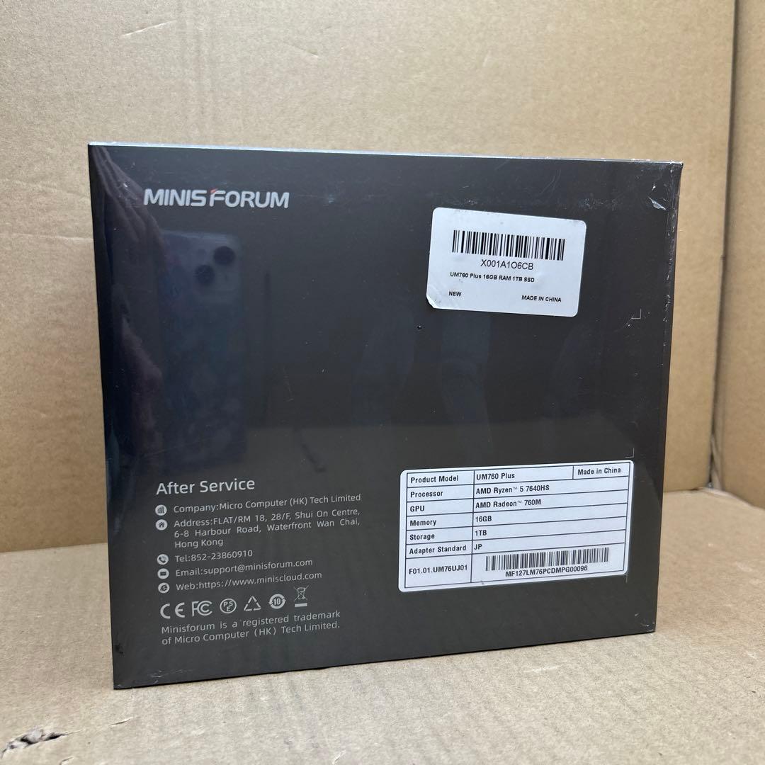 新品　MINISFORUM UM760 Plus ミニpc
