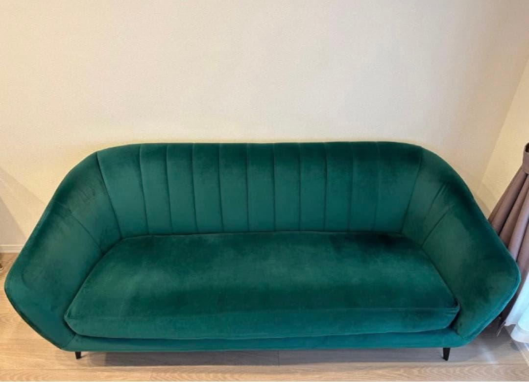 【NOCE】ソファ HELSINKI 3人掛け　グリーン　緑