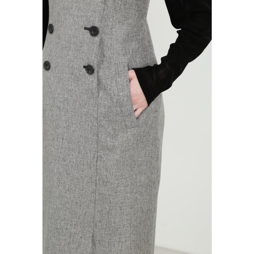 新品✨ PINKY & DIANNE◆デザインショルダージャンパースカート　M