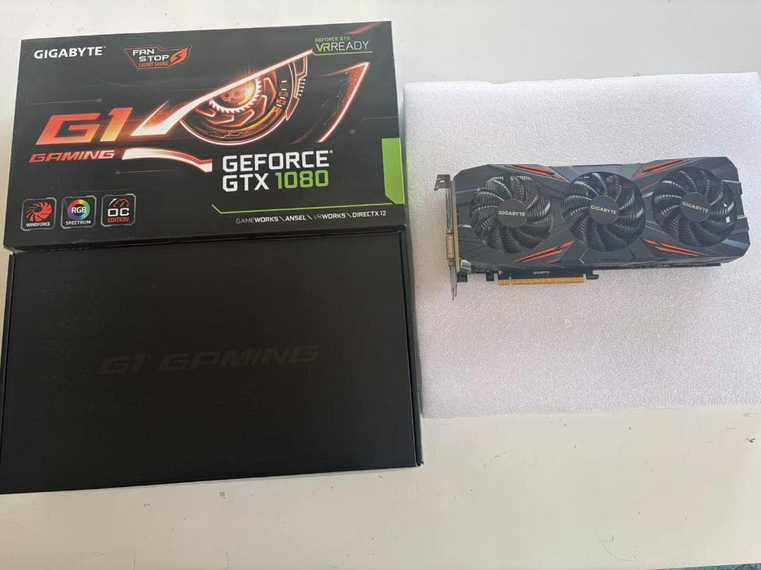 NVIDIA Geforce GTX1080 ビデオカード 8 GB 美品