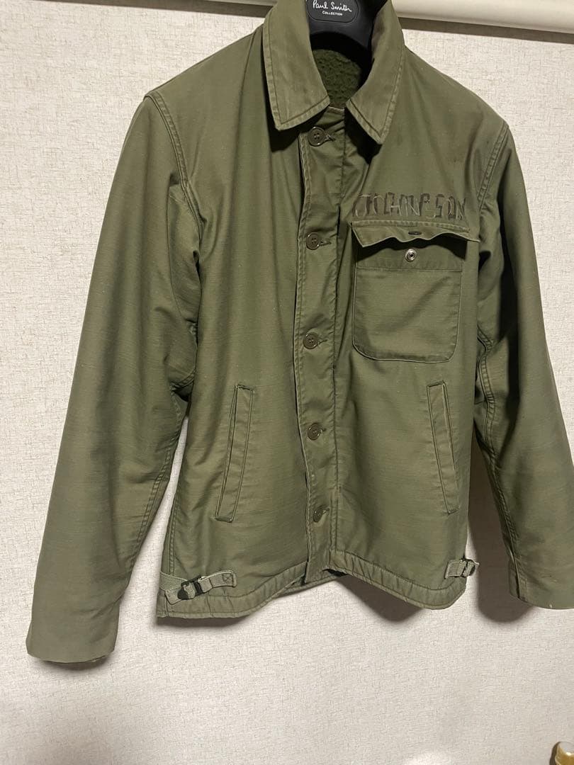 米国軍正規品　A-2デッキジャケット ビンテージ　美品